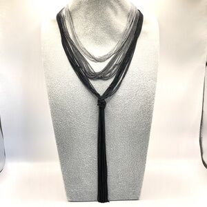 Multi Color Multi Chain Long Necklace